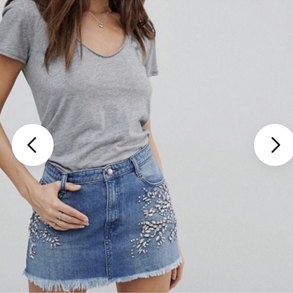 Free People Shine bright shine Far mini skirt sz.2